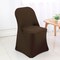 1 Piece Chocolate Stretch Spandex Chair Cover for Warm Folding Seating